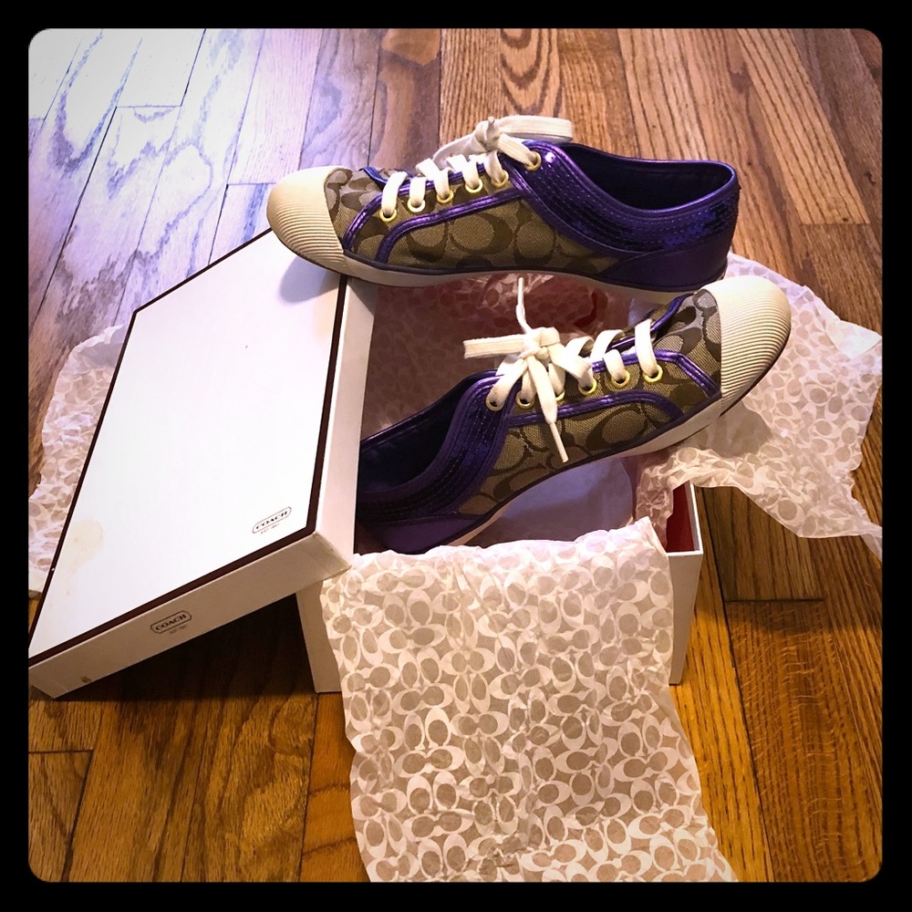 Coach Sequin Sneakers